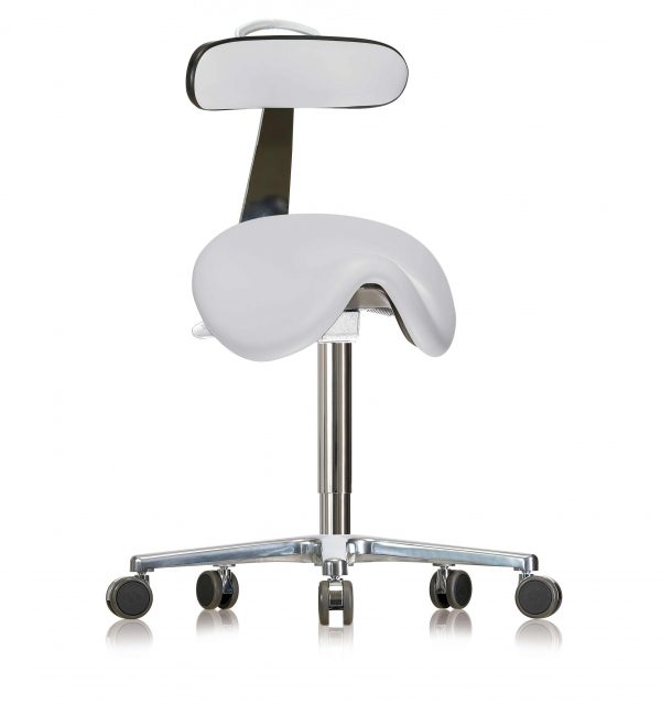 Tabouret selle avec dossier salle blanche GMP - WS 3520 GMP XL